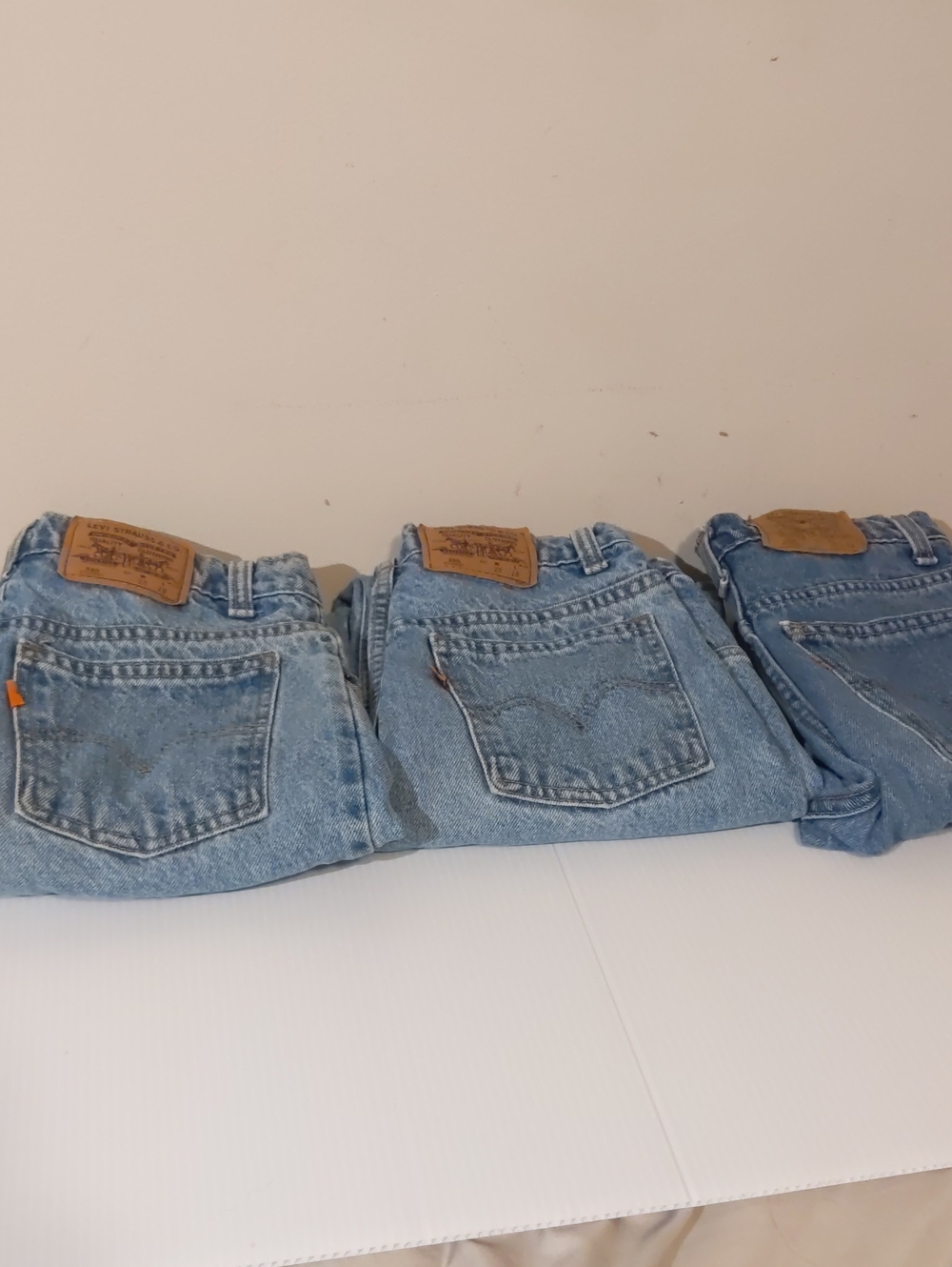 Levis 550 & 506 Student Mens Jean Lot 24x27 & 25x27 (28x28 Tags) Orange Tab